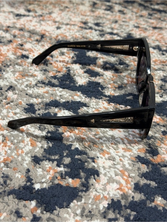 Karen Walker ‘Northern Lights’ Cat-Eye Sunglasses in Black w/ Case main image 16